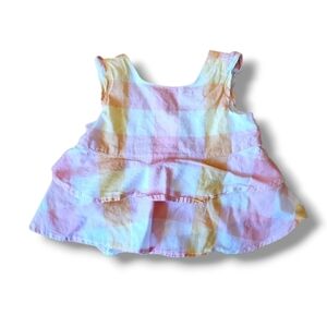 Janie and Jack Tiered Gingham Top